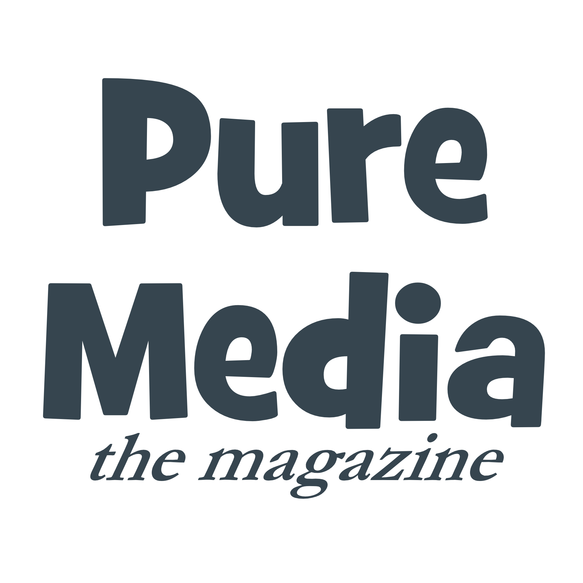 Pure Media The Magazine, logo,